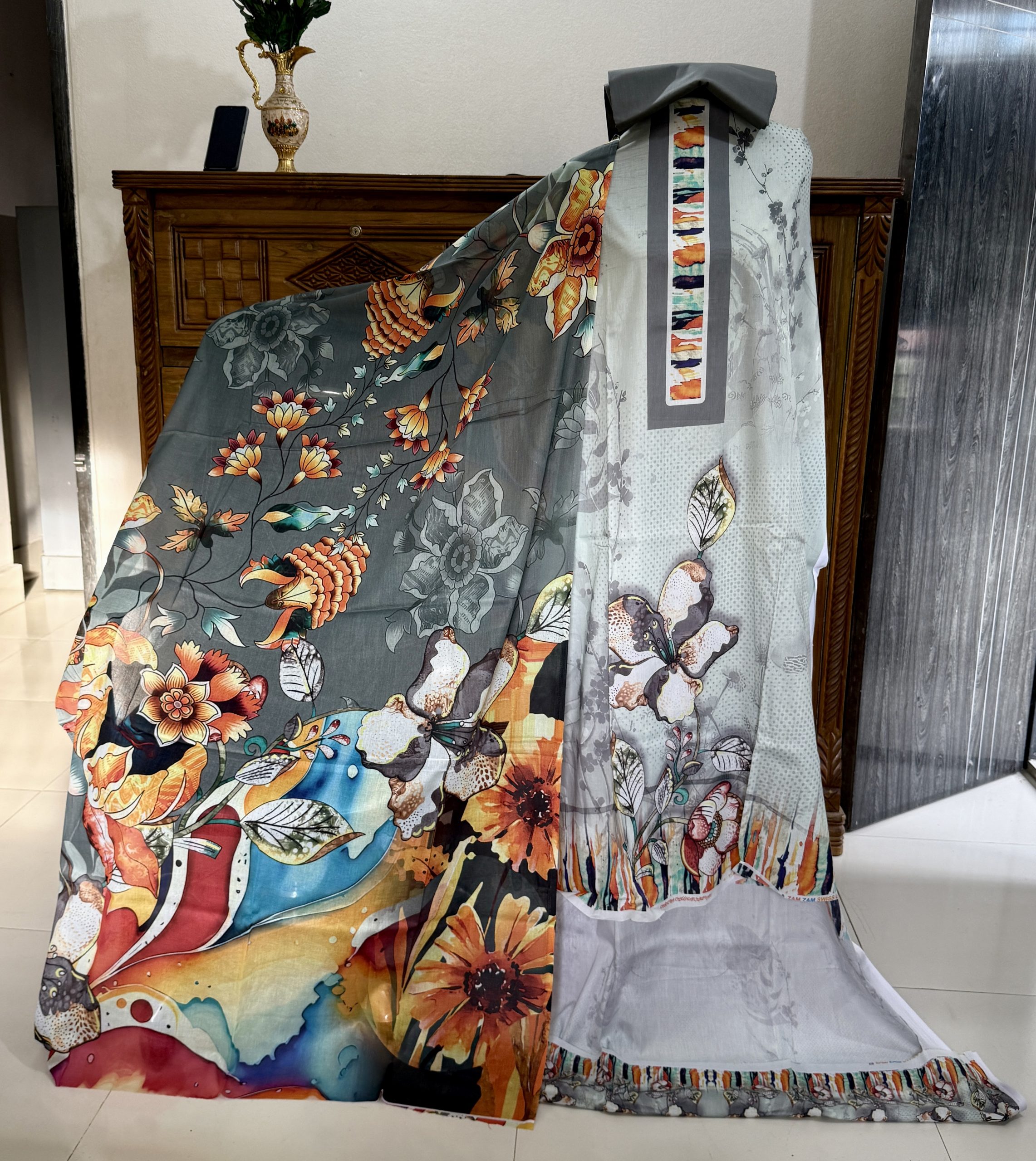 Light Grey Multicolor-জমজম সুইস লোন
