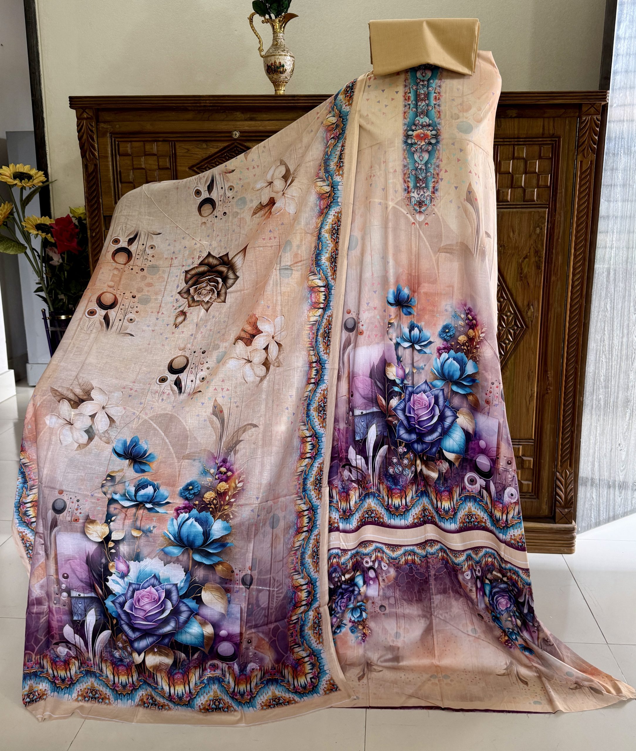 Cream Multicolor-জমজম সুইস লোন