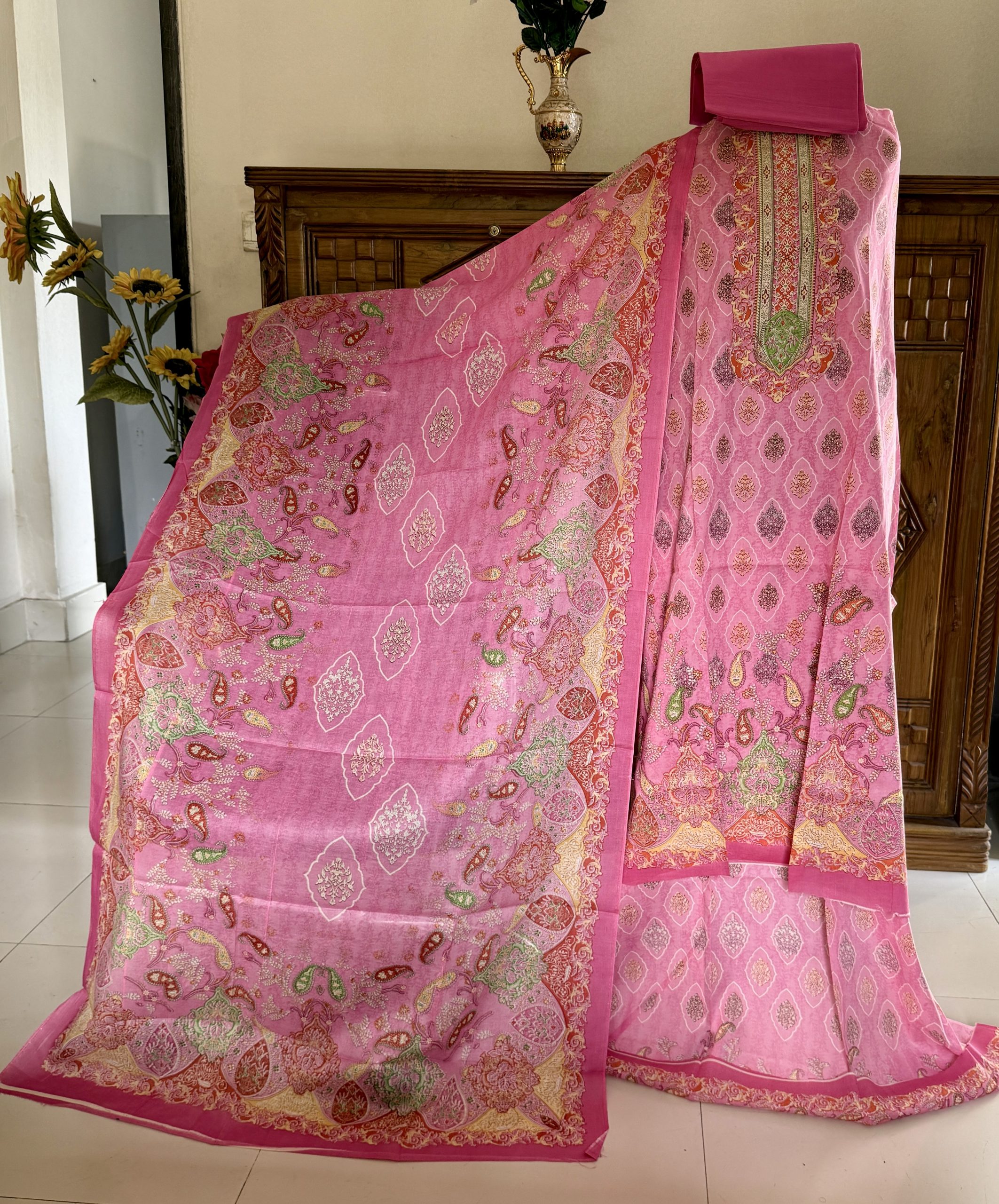 Light Pink Multicolor-মিতা মালহা